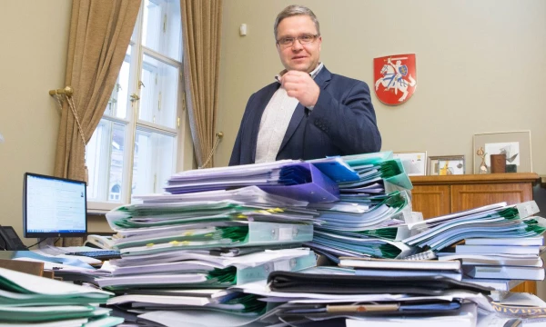Vitas Vasiliauskas, Lietuvos banko valdybos pirmininkas. Juditos Grigelytės (VŽ) nuotr.
