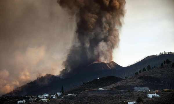 Kubmre Vjechos ugnikalnio išsiveržimas. AFP / „Scanpix“ nuotr.