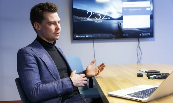Mantas Mikuckas, drabužių mainų platformos „Vinted" vykdomasis direktorius. Vladimiro Ivanovo (VŽ) nuotr.
