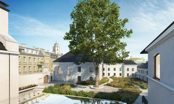 Biurų nuomai bus skirta tik dalis kultūros paveldo statusą turinčių rekonstruotų barolinių erdvių. Likusiose patalpose netrukus atsidarys restoranas, o kiek vėliau atsiras dienos SPA, buvusioje koplyčioje įsikurs renginių menė, miestui atsivers žaliuojančios zonos.