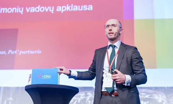 Nerijus Nedzinskas, PwC partneris, mokesčių ir teisės skyriaus Lietuvoje vadovas. Ryčio Galadausko (VŽ) nuotr.
