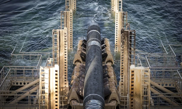 Tiesiamas dujotiekis „Nord Stream 2“. „Nord Stream 2 AG“ nuotr.