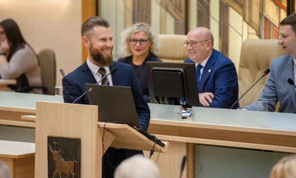 Naujuoju Kauno vicemeru paskirtas Andrius Palionis, „Vieningo Kauno“ frakcijos seniūnas.  Kauno m. savivaldybės nuotr.