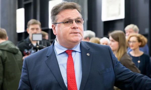 Bankų įstatymo pataisas Seimui pasiūlė Linas Linkevičius, užsienio reikalų ministras. Juditos Grigelytės (VŽ) nuotr.