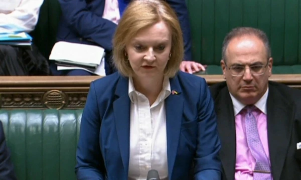 Liz Truss, JK užsienio reikalų sekretorė. AFP/„Scanpix“ nuotr.
