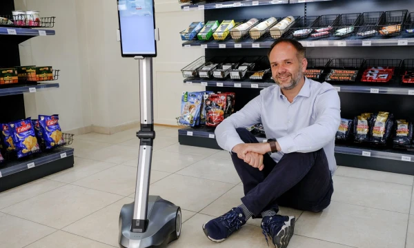 Mindaugas Eglinskas, Lietuvos technologijų bendrovės „Magma Solutions“, sukūrusios pirmą dirbtinio intelekto valdomą parduotuvę Europoje „Pixevia“, vadovas. Vladimiro Ivanovo (VŽ) nuotr.