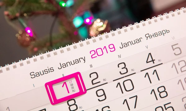 2019 m. kalendorius bus kupinas įvykių ir Lietuvoje, ir pasaulyje. Juditos Grigelytės (VŽ) nuotr.
