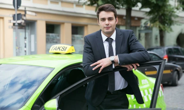 Tomas Peleckas, UAB „Amber Vilnius“, valdančios A2B taksi automobilių parką, direktorius. Juditos Grigelytės (VŽ) nuotr.