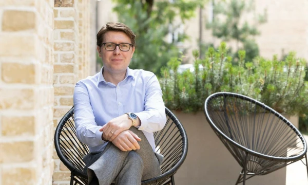 V. Oškeliūnas, gerovės valdytojas ir partneris daugiašeimiame biure „Gerovės valdymas“. Juditos Grigelytės (VŽ) nuotr.