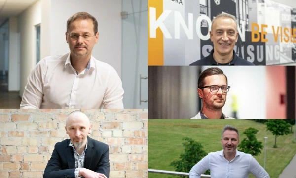 VŽ koliažas (iš kairės): Marius Tuminas, „Dentsu Lithuania“ vadovas, Ruslanas Aleksandravičius, „Admen“ vadovas, Vasaris Oržekauskas, „Inspired UM“ direktorius, Arijus Kirdeikis, „Reprise Media“ vadovas, Linas Šiautkulis, „BPN Intense“ vadovas.