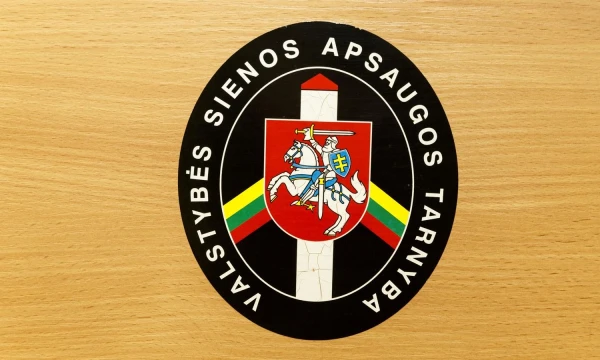 Valstybės sienos apsaugos tarnybos logotipas. Vladimiro Ivanovo (VŽ) nuotr.