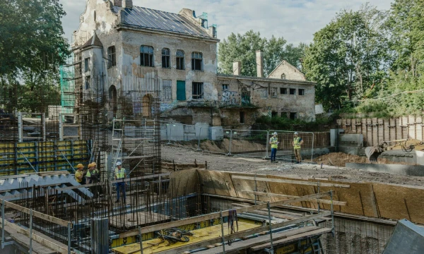 Projekto statybų eiga. Bendrovės nuotr.