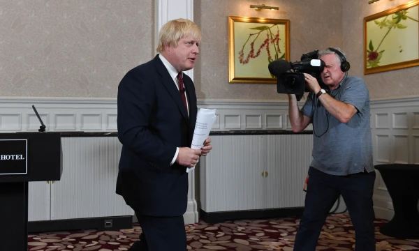 30/06/2016. London, United Kingdom. Boris Johnson canceling his Leadership campaign.  XINHUA/SIPA 