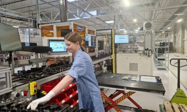 Nauja išmaniųjų skaitiklių gamybos linija. Tautvydo Lukaševičiaus (VŽ) nuotr.