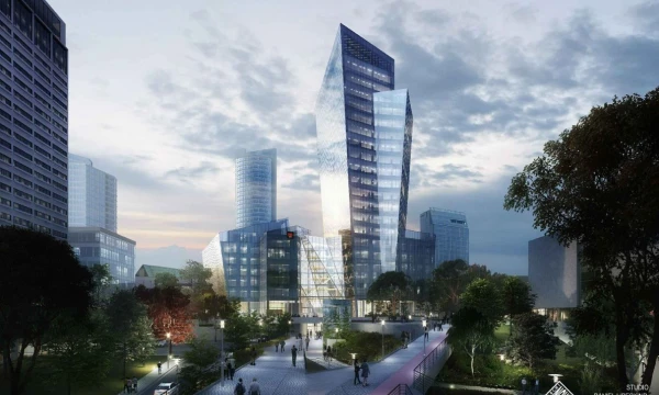 Bendrovės vizualizacija.