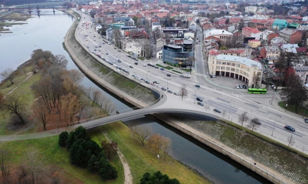Planuojami pėsčiųjų tiltai per Nemuną Kaune. UAB „Tec Infrastructure“ ir „Kild architektai“ vizualizacija.