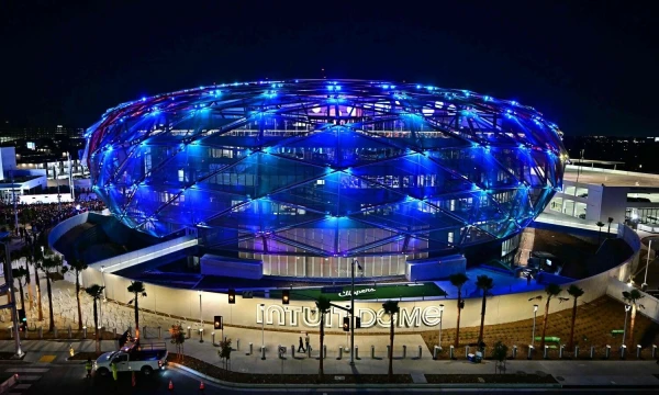 „Intuit Dome“ arena. Frederico J. Browno ( AFP / „Scanpix“) nuotr.