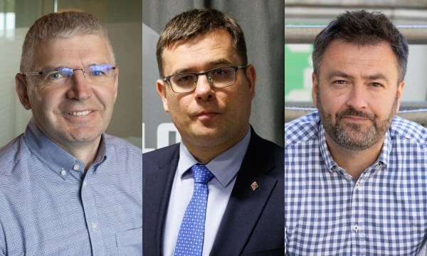 M. Ubartas, L. Kasčiūnas, D. Matijošaitis (iš kairės). VŽ montažas