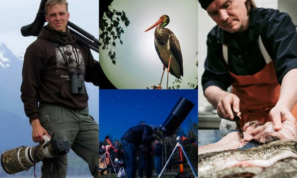 Marius Karlonas, UAB „Ornitostogos“ vadovas (kairėje), ir Česlovas Žemaitis, žuvies restorano „Šturmų švyturys“ įkūrėjas. VŽ koliažas.