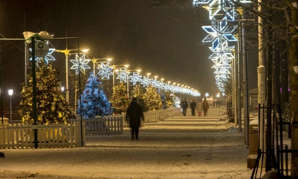 Kalėdų gatvė Palangoje. Palangos savivaldybės nuotr.