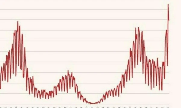 Naujų koronaviruso atvejų skaičius. VŽ infograma.