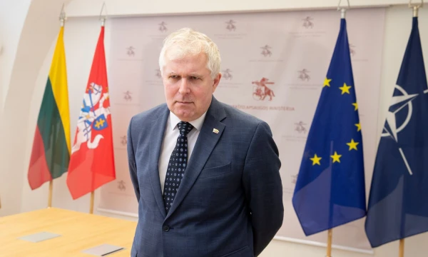 Arvydas Anušauskas, krašto apsaugos ministras. Juditos Grigelytės (VŽ) nuotr.