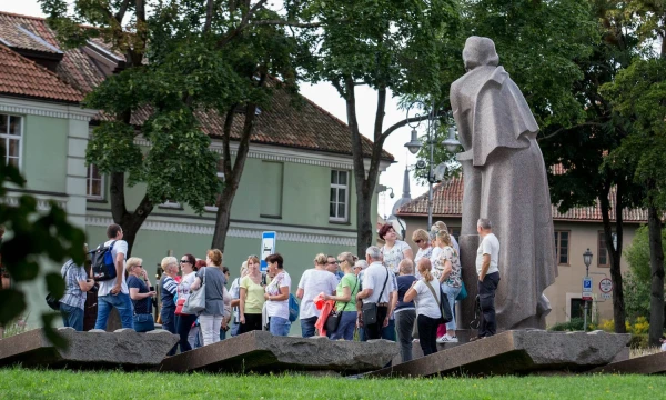 Turistai Vilniuje. @CA foto autorius:Juditos Grigelytės (VŽ) nuotr.