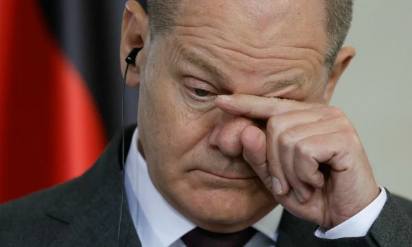 Vokietijos kancleris Olafas Scholzas. Oddo Anderseno (AFP / „Scanpix“) nuotr.