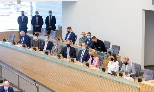Prezidento Gitano Nausėdos metinis pranešimas Seime. Juditos Grigelytės nuotr.