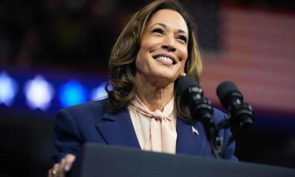 Kamala Harris, JAV viceprezidentė, demokratų kandidatė į šalies prezidento postą.
Andrew Harniko (AFP/„Scanpix“) nuotr.