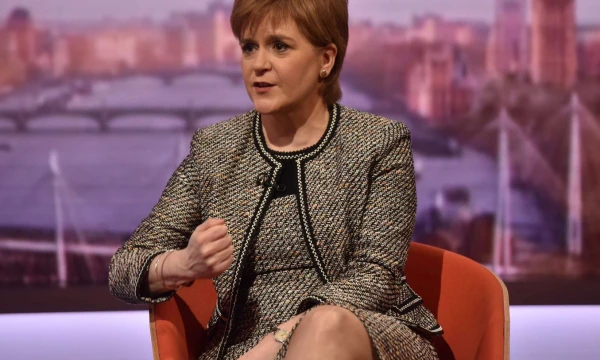Nicola Sturgeon, Škotijos pirmoji ministrė. Jeffo Overso („Reuters“ / „Scanpix“) nuotr.
