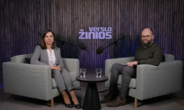 Zuzana Matonienė, „Yara International“ Europos paslaugų centro vadovė ir moderatorius Ugnius Savickas.