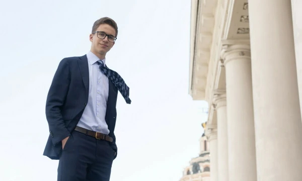 Matas Baliukonis, Vilniaus jėzuitų gimnazijos paramos fondo direktorius. Juditos Grigelytės (VŽ) nuotr. 