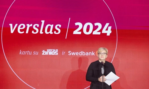 Premjerė Ingrida Šimonytė konferencijoje „Verslas 2024“. Juditos Grigelytės (VŽ) nuotr.