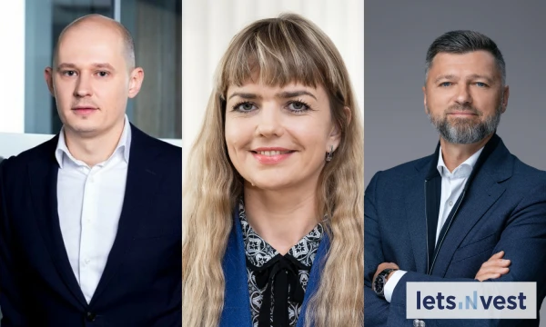 „Eleving Group“ vadovas Modestas Sudnius, Vilniaus universiteto Verslo mokyklos profesorė Deimantė Vasiliauskaitė, „Letsinvest“ valdybos pirmininkas Vytenis Kinduris.