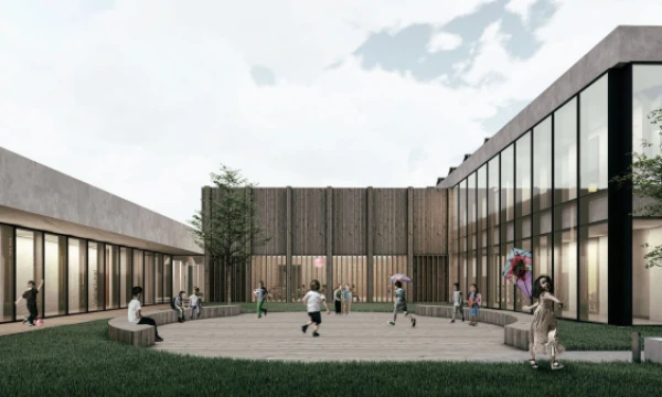 Bendrovės vizualizacija.