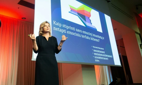 Nomeda Marazienė, VšĮ „Lyderystės ekspertų grupė“ vadovė, konsultantė, emocinio intelekto trenerė. Vladimiro Ivanovo (VŽ) nuotr.