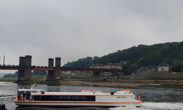 Laivas „Deima“ plukdins iki Rusnės ir Nidos. „Nemuno turas“ nuotr. 