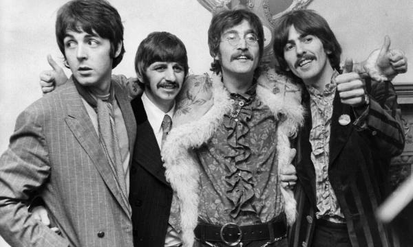 „The Beatles“, 1969 m. rugpjūčio 9 d., Londonas. Iš kairės į dešinę: Paulas McCartney, Ringo Starras, Johnas Lennonas, George'as Harrisonas („Keystone Press Agency“ / „Scanpix“) nuotr.