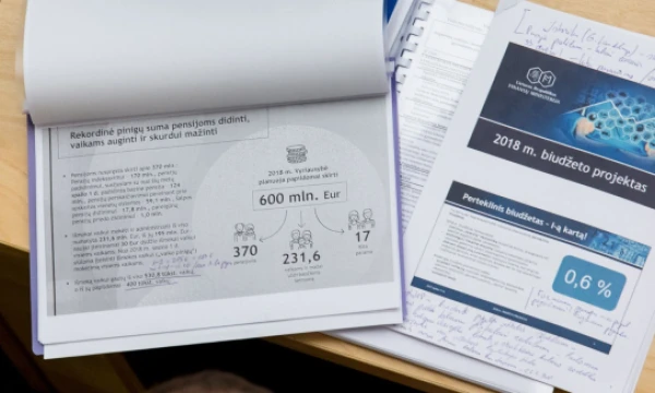 Premjero komentarais išmargintas kitų metų biudžeto projekto pristatymas. Juditos Grigelytės (VŽ) nuotr.