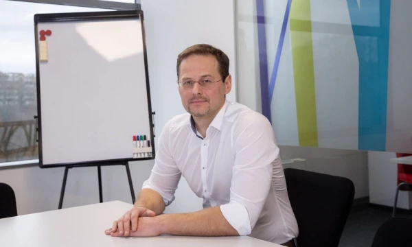 Jungtinei agentūrai „Dentsu Lithuania“ vadovaus Marius Tuminas. Juditos Grigelytės (VŽ) nuotr.