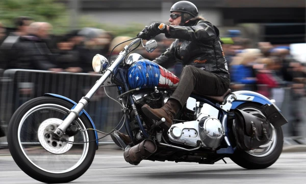 „Harley-Davidson“ motociklas. Fabiano Bimmerio (Reuters / Scanpix) nuotr.