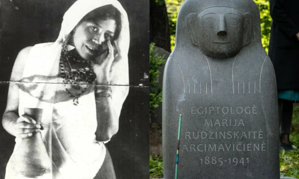 M. Rudzinskaitė-Arcimavičienė. XX a. II deš. Nežinomas fotografas. Kenotafas Saulės kapinėse. A. Bėkštos / LNM nuotr.