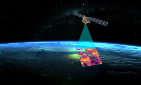 „MethaneSAT“ palydovo kompiuterinė vizualizacija. „Reuters“ / „Scanpix“ nuotr.
