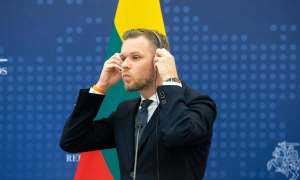 Gabrielius Landsbergis, Lietuvos užsienio reikalų ministras. Juditos Grigelytės nuotr.