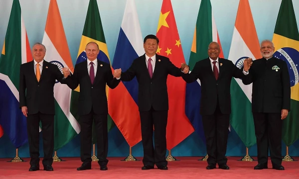 BRICS penketuko lyderiai susitikime Kinijoje. Grigorijaus Sysojevo („Sputnik“ / „Scanpix“) nuotr.