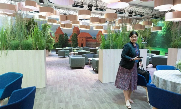 Ekskursija po „Litexpo“ konferencijų centrą po NATO viršūnių susitikimo. Juditos Grigelytės (VŽ) nuotr.