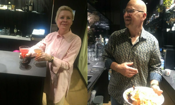 Jolanta ir Vytautas Sabaliauskai, MB „Velo baras“, valdančios tokio paties pavadinimo restoraną, bendraturčiai. VŽ koliažas.