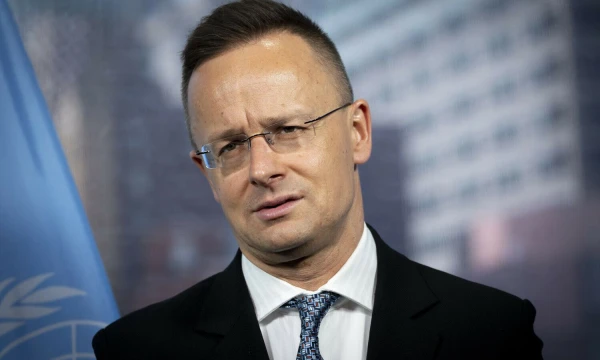 Vengrijos užsienio reikalų ministras Peteris Szijjarto. Johno Minchillo („AP Photo“ / „Scanpix“) nuotr.