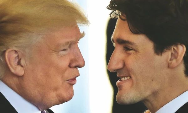 Kanados premjero Justino Trudeau (dešinėje) vadovaujama vyriausybė metė prekybinį iššūkį JAV prezidento Donaldo Trumpo administracijai. Carloso BarriOS („Reuters“ / „Scanpix“) nuotr.